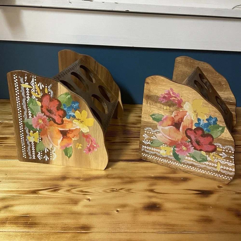 The Pioneer Woman Wildflower Whimsy Six Jar Spice Racks Set Of 2